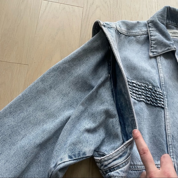 Isabel Marant Étoile Harmon Denim Jacket in Lilac - Picture 7 of 15